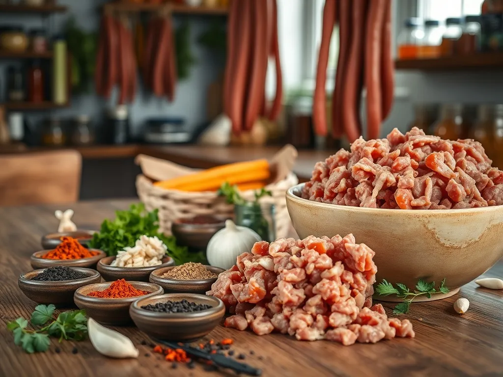 Przepis na kiełbasę swojską na 10 kg: krok po kroku do smaku!